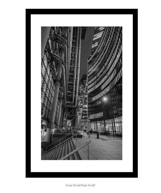 City of London 1 B&W Framed Portrait