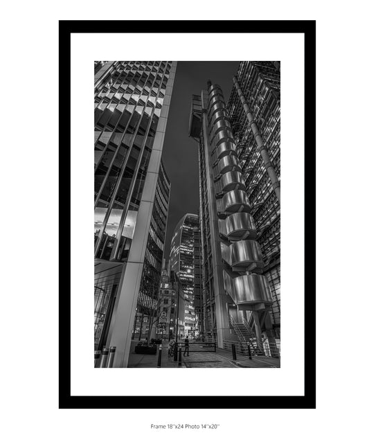 City of London 2 B&W Portrait